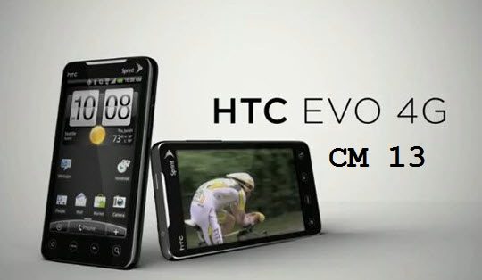 HTC EVO 4G CM13 Marshmallow ROM