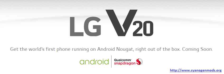 LG V20 with Android Nougat