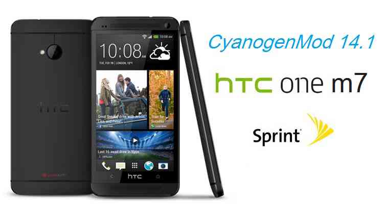 HTC One M7 Sprint CM14/14.1 (CyanogenMod 14/14.1) Nougat 7.1 ROM