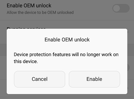 Enable OEM Unlock