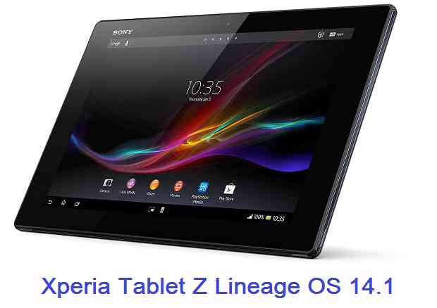 LineageOS 14.1 for Xperia Tablet Z (GSM, Wifi)