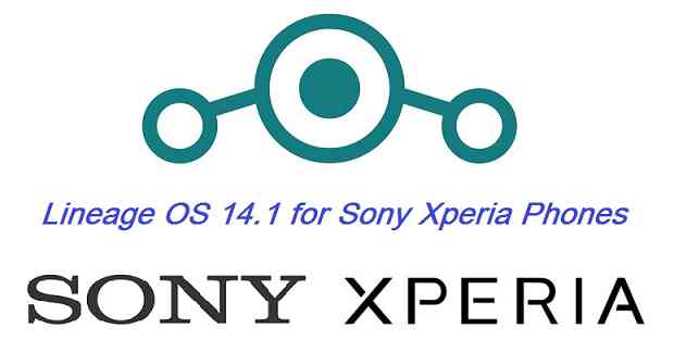Sony Xperia LineageOS 14.1 List