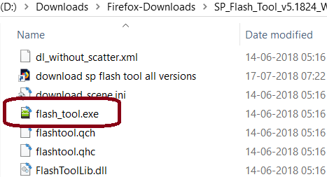 Open SP Flash Tool to install Intex Elyt E8 Plus Android 5.1 Stock Firmware