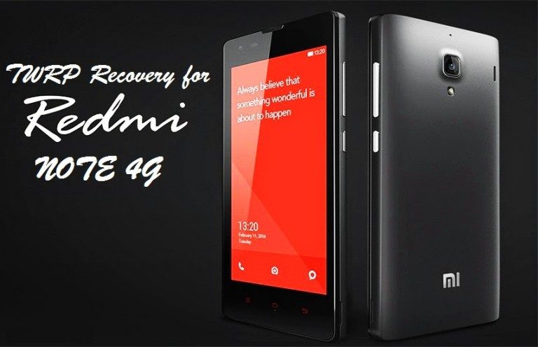 twrp for redmi note 4g