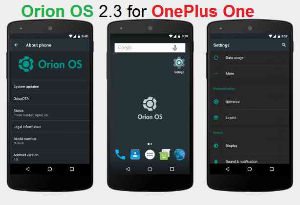 OnePlus One Orion OS Marshmallow ROM