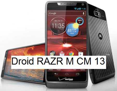 CyanogenMod 13 Marshmallow ROM for Motorola Droid RAZR M - xt907