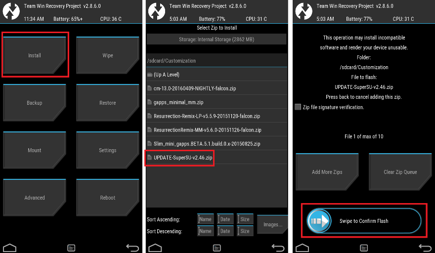 Flash SuperSU ROOT for LG G7 via TWRP