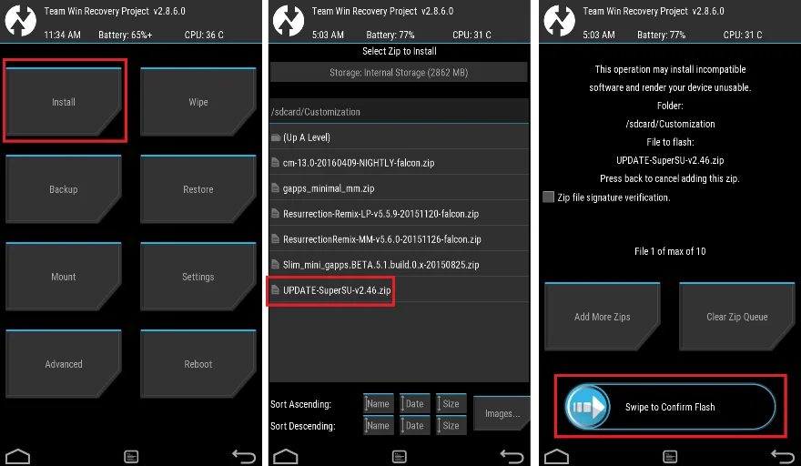Flash SuperSU ROOT for Tab 4 10 Plus via TWRP