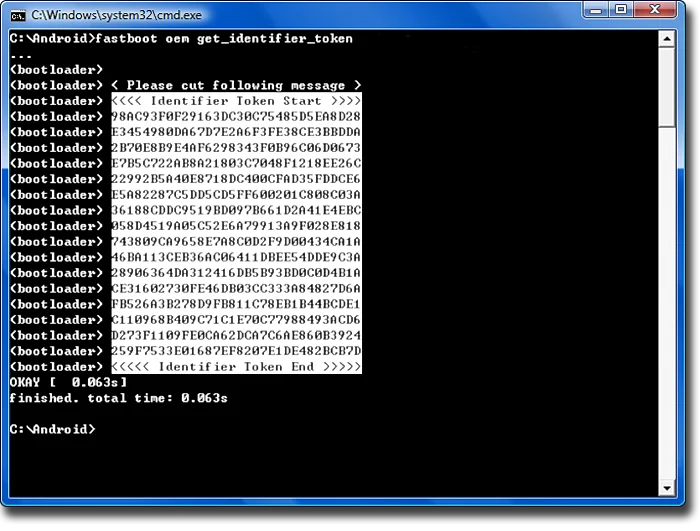 Identifier token another