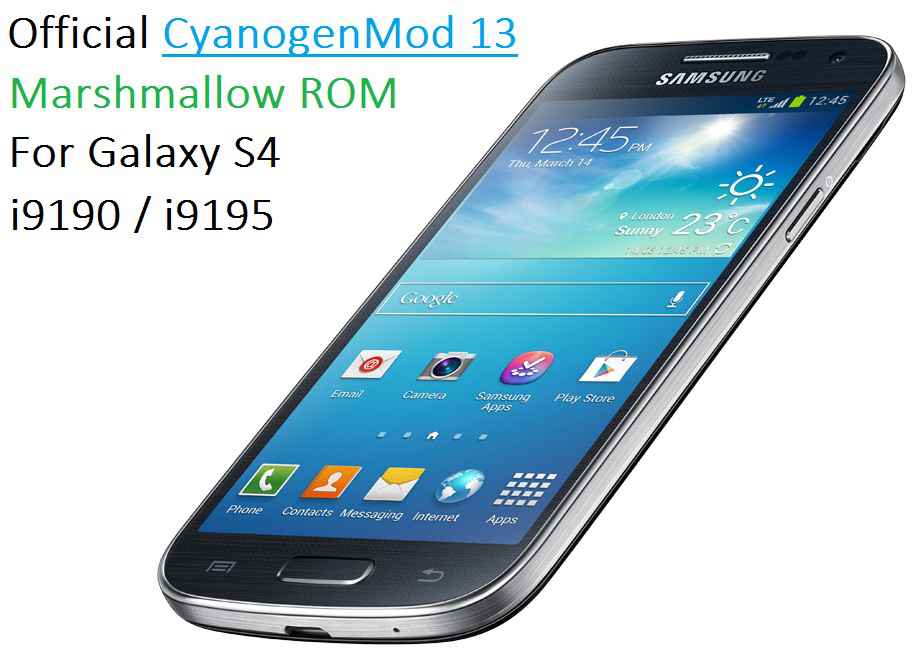 Official CM13 for Galaxy S4 Mini i9190/i9195