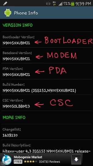 Samsung Phone Info Android App