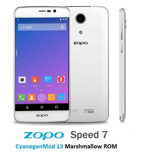 Zopo Speed 7 CM13 (CyanogenMod 13) Marshmallow 6.0 ROM