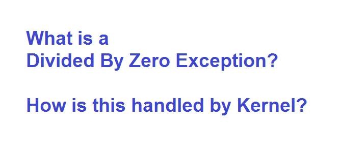 divided by zero exception in c programming