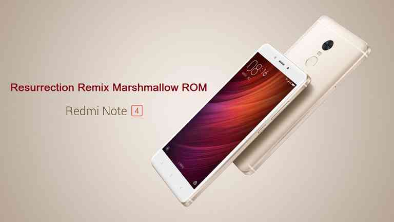 Xiaomi Redmi NOTE 4 Resurrection Remix Marshmallow Custom ROM