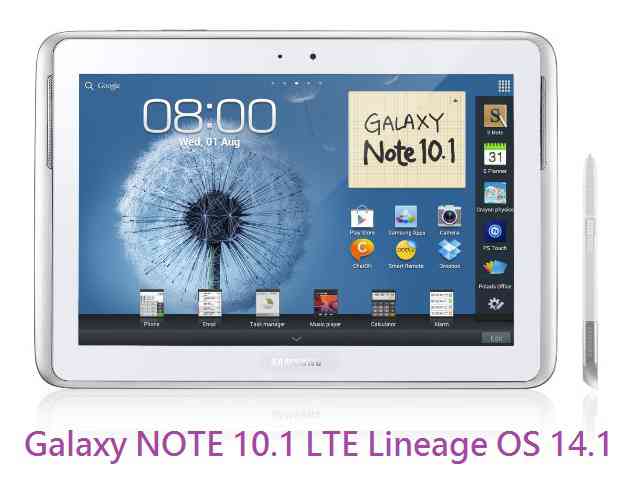 LineageOS 14.1 for Galaxy NOTE 10.1 LTE 2014 (lt03lte)