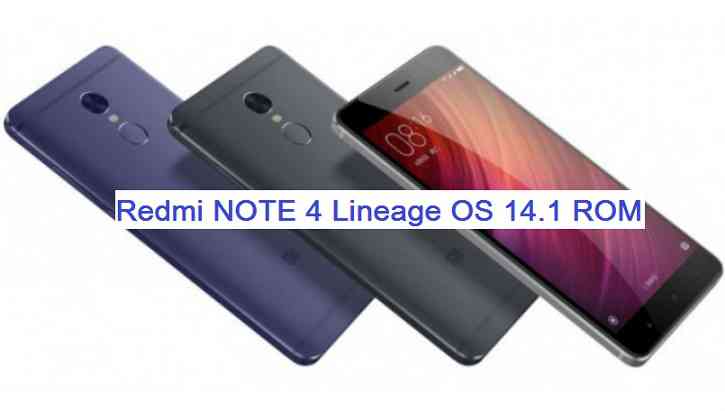 Lineage OS 14.1 for Redmi NOTE 4 (mido)