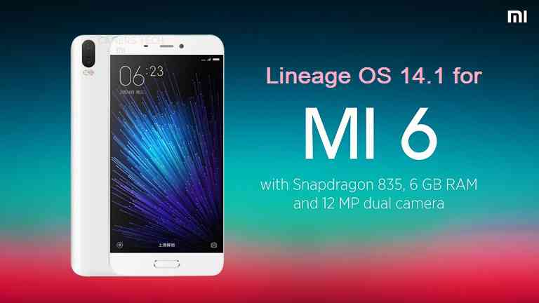 LineageOS 14.1 for Mi 6 (sagit)