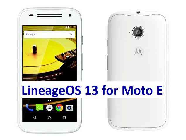 LineageOS 13 for Moto E (condor) Marshmallow ROM