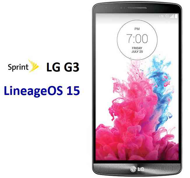 Lineage OS 15 for LG G3 Sprint Oreo 8 ROM