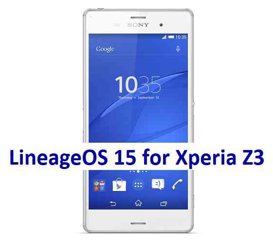 LineageOS 15 for Xperia Z3 Oreo 8 ROM