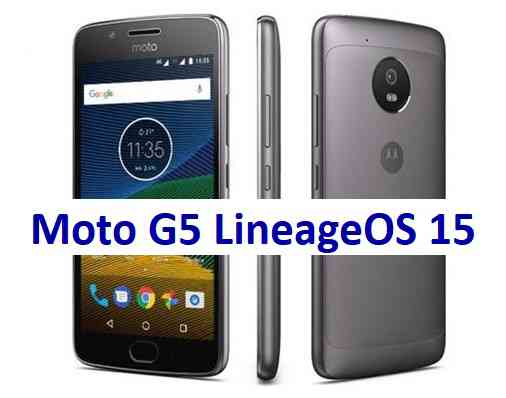 LineageOS 15 for Moto G5 Oreo 8 ROM