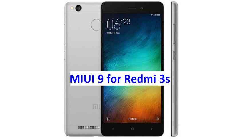 Download MIUI 9 for Redmi 3S