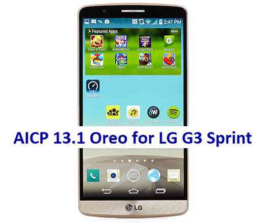 LG G3 Sprint AICP 13.1 Oreo ROM Download