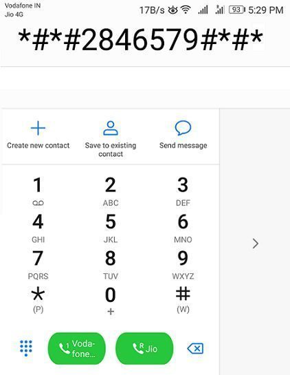 Dial code to enter Huawei Project Menu