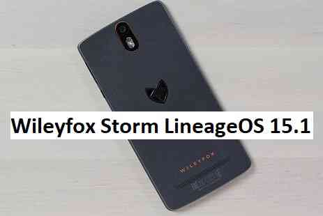 LineageOS 15.1 for Wileyfox Storm