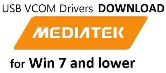 Download and Install Mediatek USB VCOM Driver for Windows 7