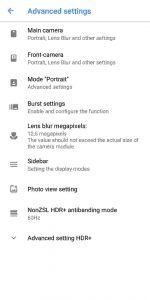 Google Camera (Gcam) settings