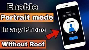Enable potrait mode in any android phone