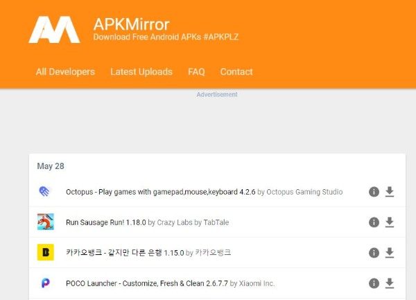 APKMirror website