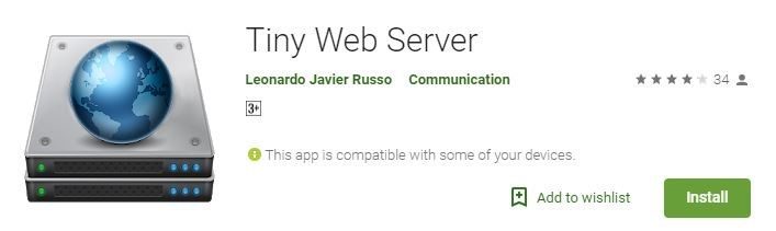 Tiny Web Server App