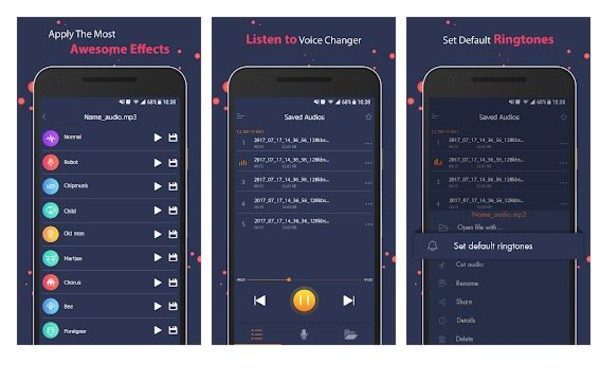 Voice Changer by 302 Lockscreen app