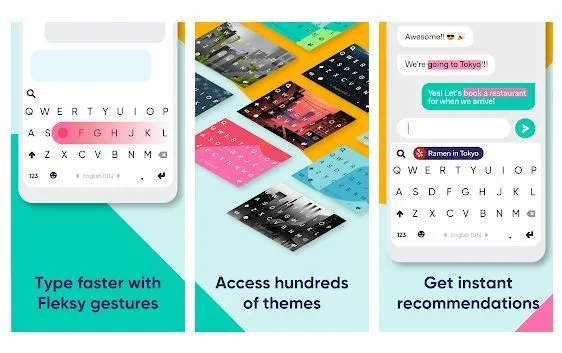 Fleksy Fast Keyboard Application