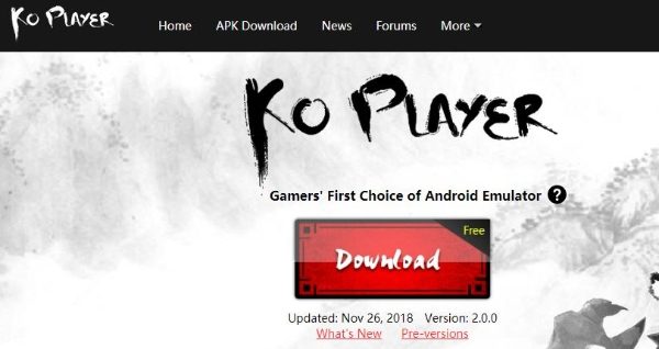 KoPlayer Android emulator