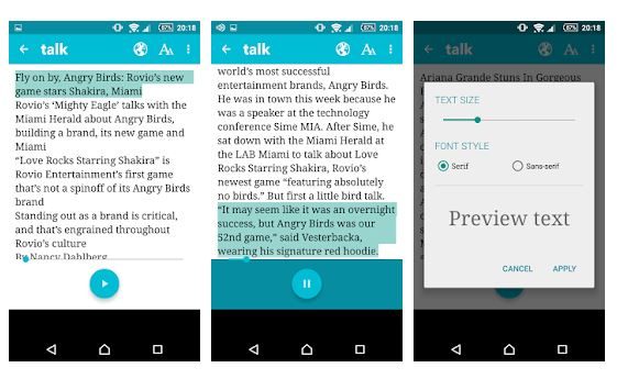 Talk FREE - Text to Voice Application