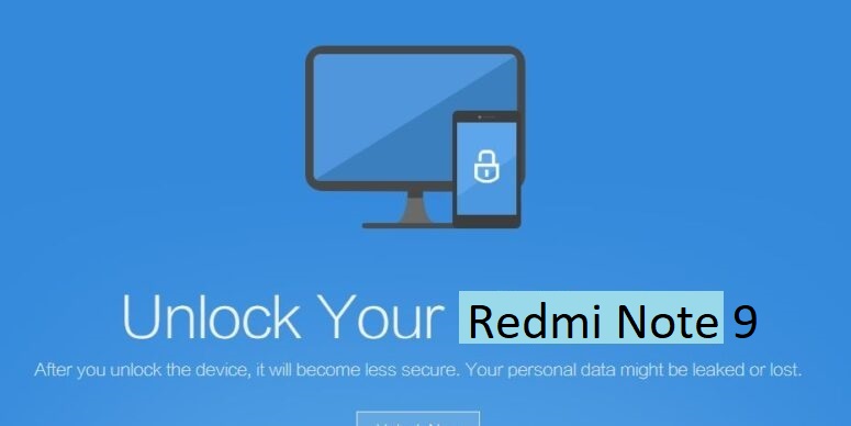 Redmi Note 9 Bootloader unlock