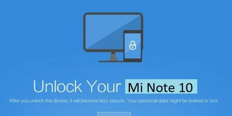 unlock bootloader mi note 10