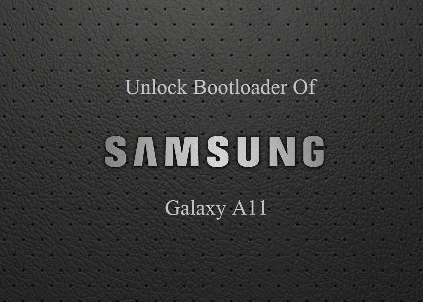 Unlock Bootloader Galaxy A11