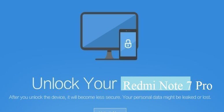 unlock bootloader redmi note 7 pro