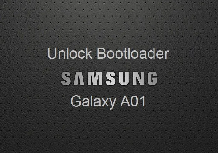 unlock bootloader Galaxy A01