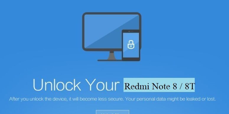 unlock bootloader redmi note 8