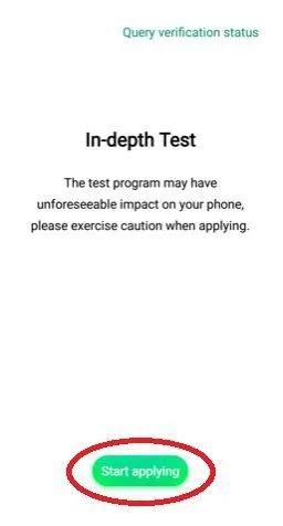 Click on Start Applying