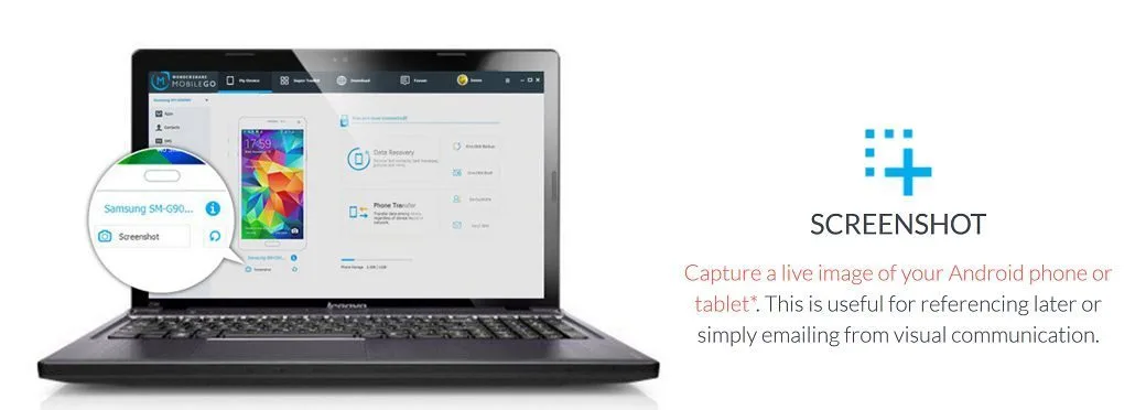 Oppo PC Suite take screenshot