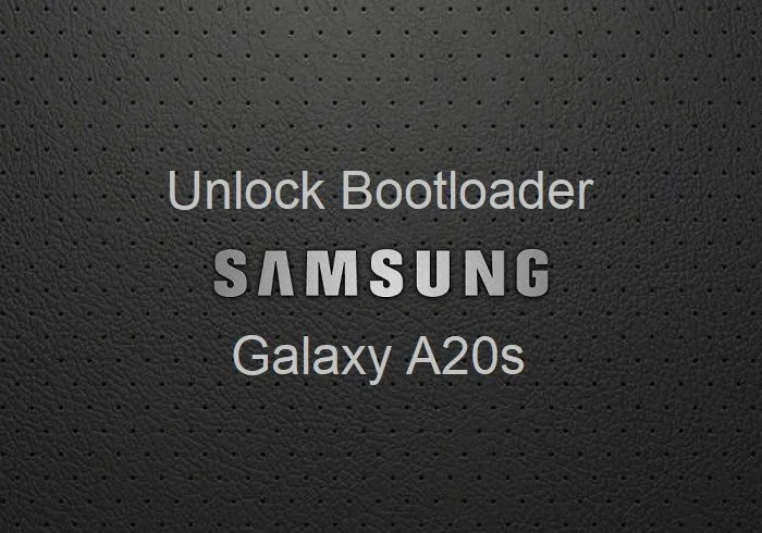 unlock bootloader Galaxy A20s