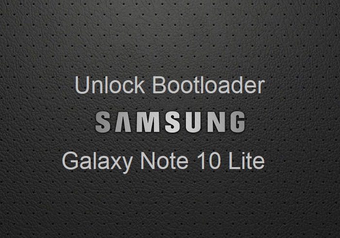 unlock bootloader Galaxy Note10 Lite