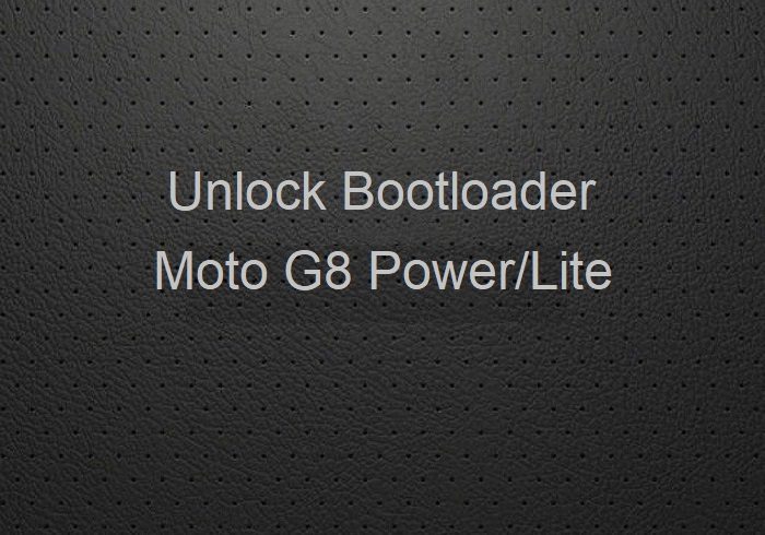 unlock bootloader Moto G8 Power Lite