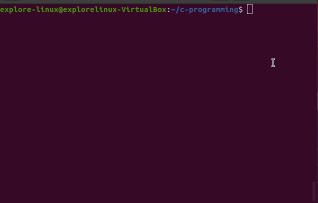 Create Hello World C program in VIM